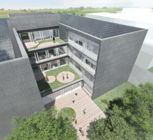 AUDI kutatási részleg, irodaépület, Győr